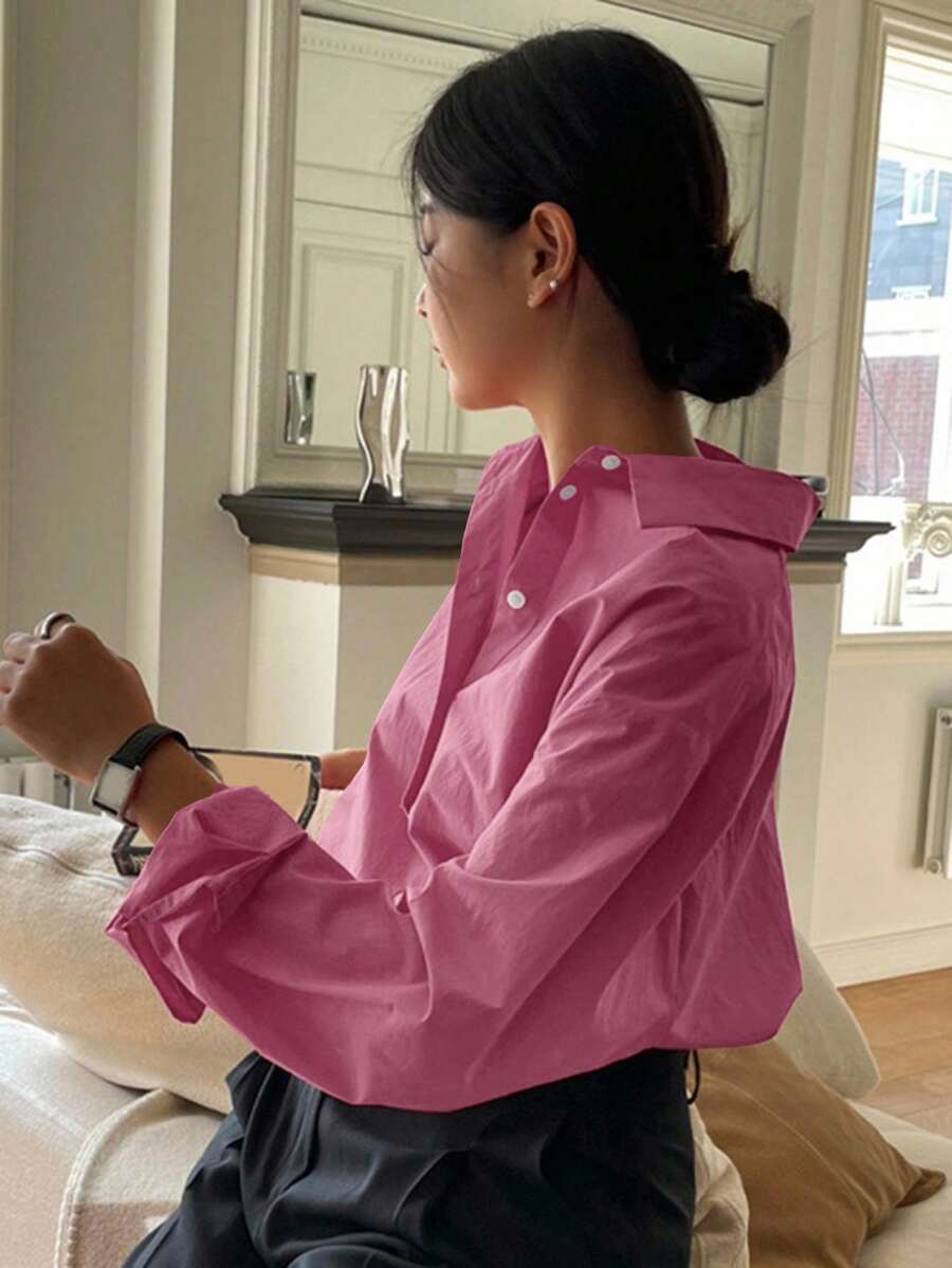 Chemise à manches longues décontractée - Floorah