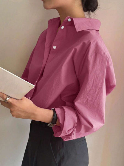 Chemise à manches longues décontractée - Floorah