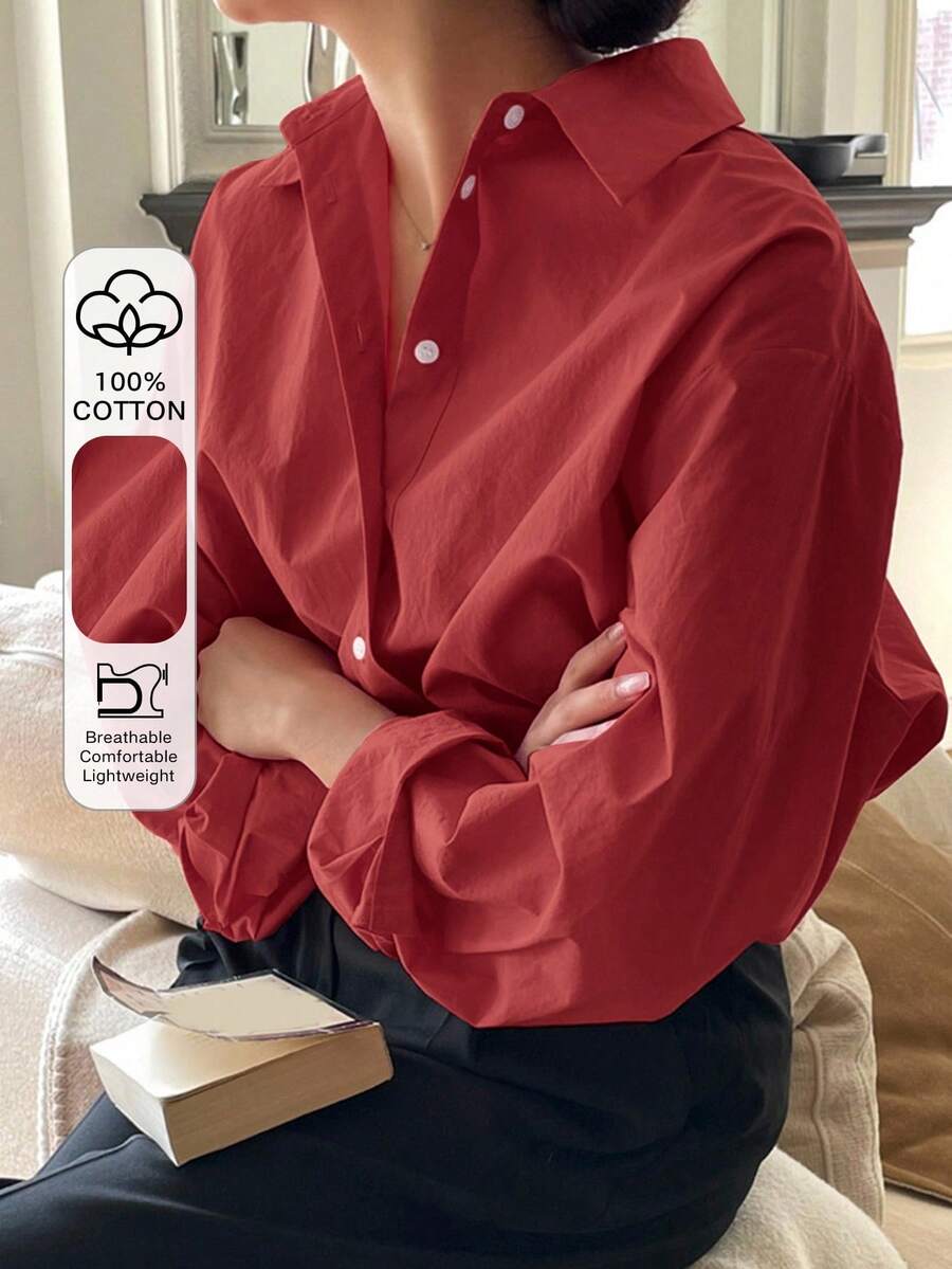 Chemise à manches longues décontractée - Floorah