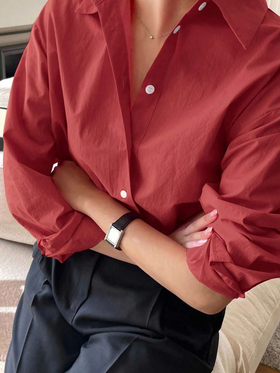 Chemise à manches longues décontractée - Floorah