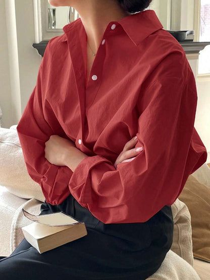 Chemise à manches longues décontractée - Floorah