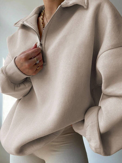 Sweat-shirt ample et décontracté à épaules tombantes - Floorah