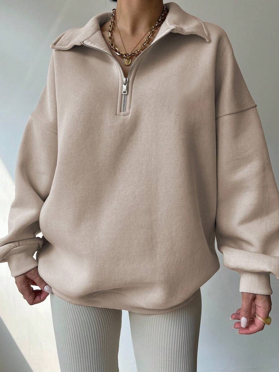 Sweat-shirt ample et décontracté à épaules tombantes - Floorah