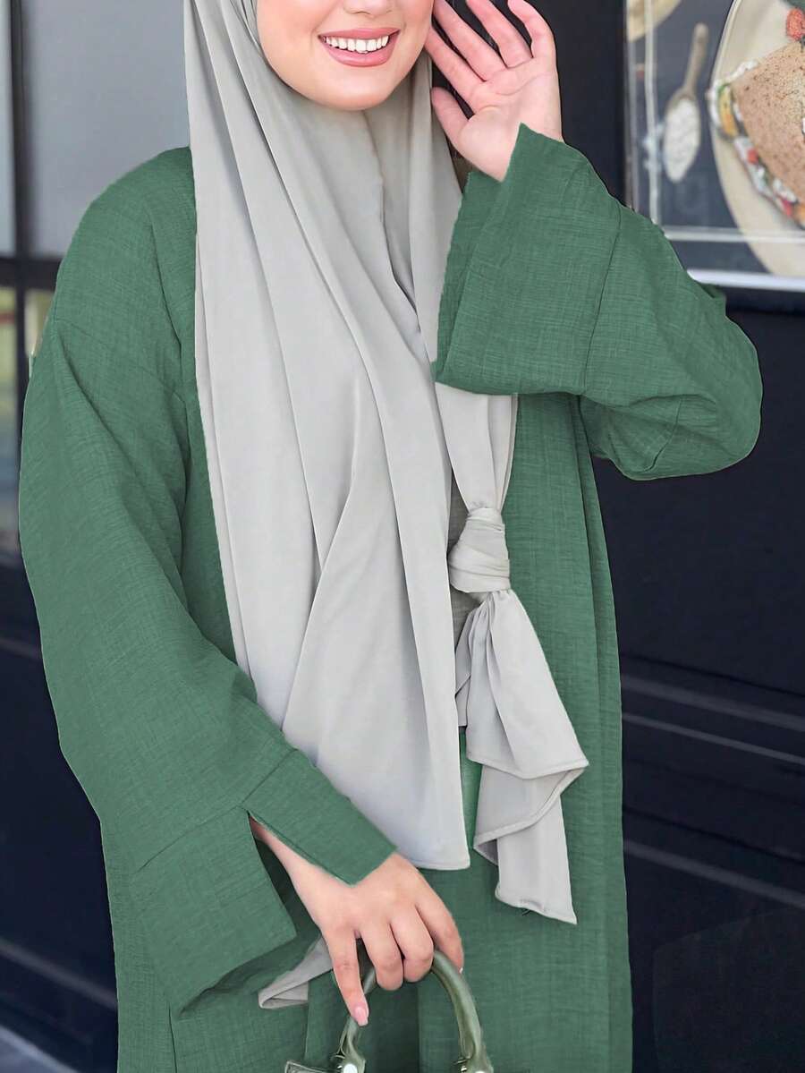 Robe longue ajustée élégante, Kaftan modeste - Floorah