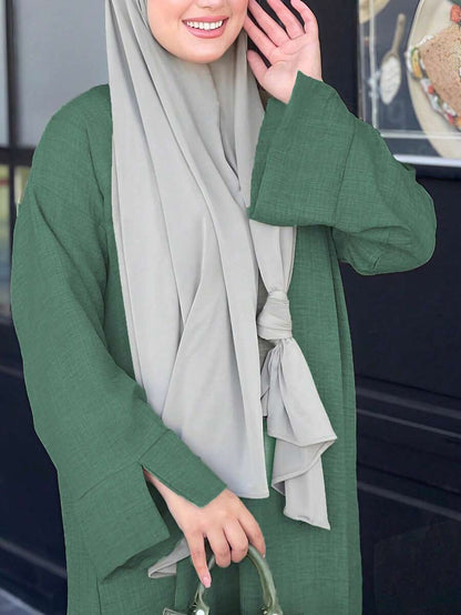 Robe longue ajustée élégante, Kaftan modeste - Floorah