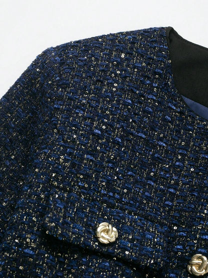 Cardigan torsadée élégante avec ceinture et boutons métalliques - Floorah