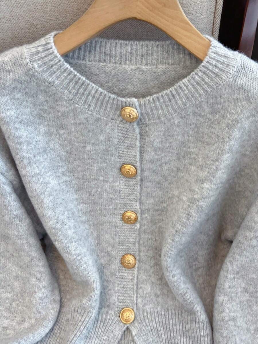 Cardigan minimaliste à boutonnage simple - Floorah