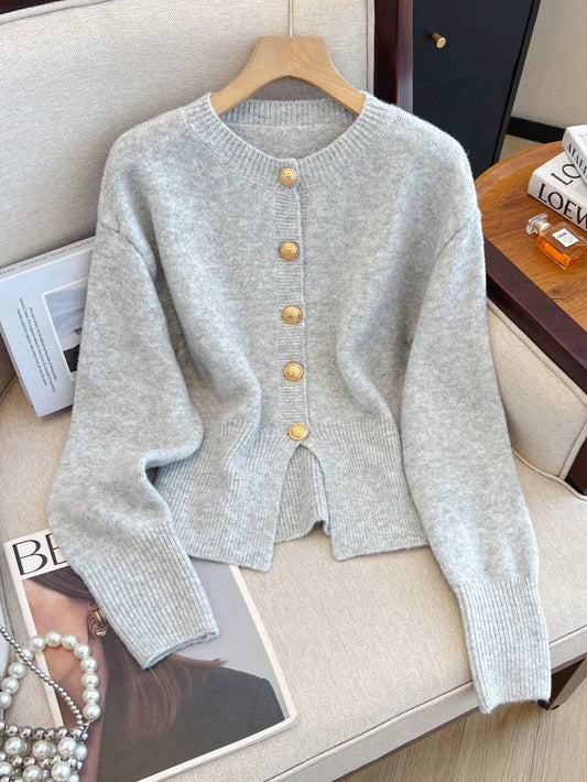 Cardigan minimaliste à boutonnage simple - Floorah