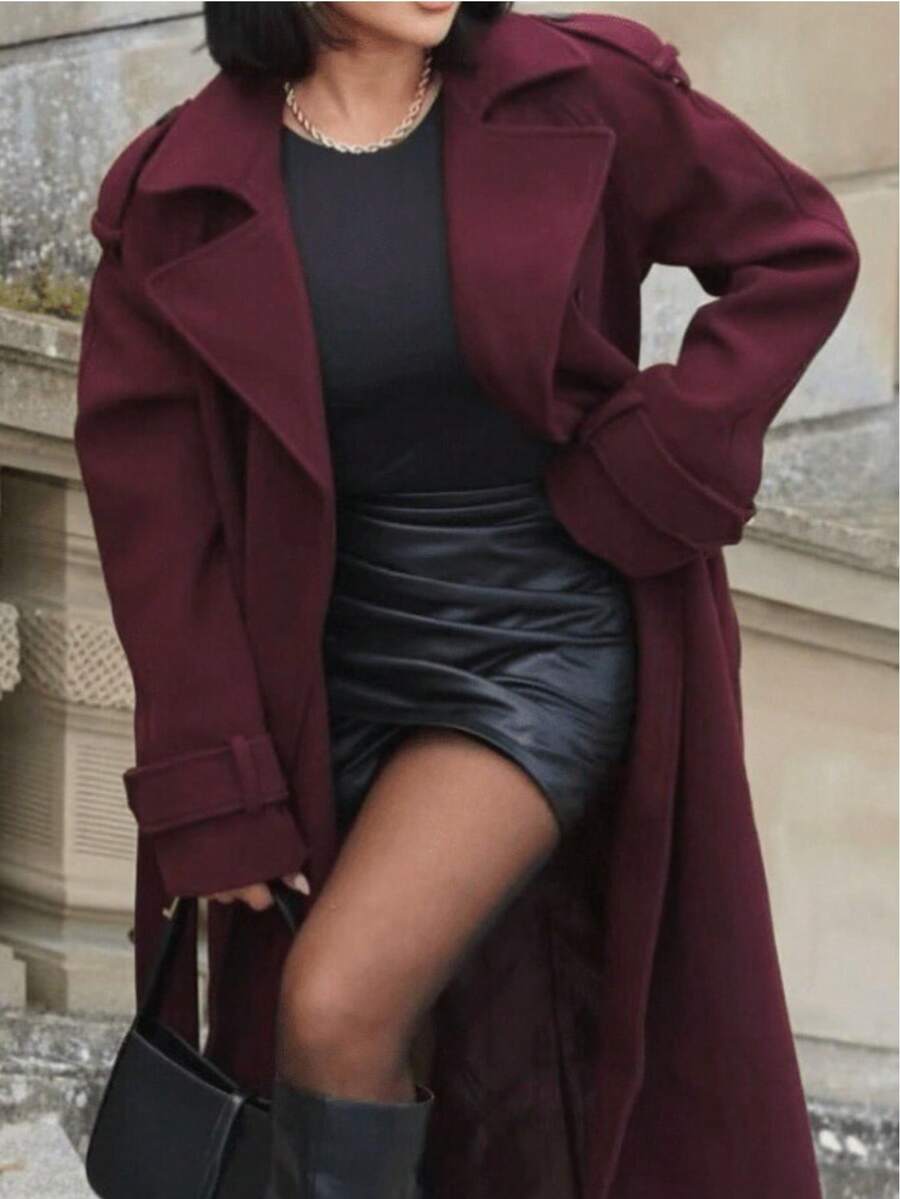 Seelio Nouveau manteau coupe-vent à double boutonnage classique - Floorah