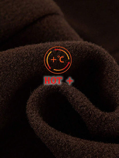 Manteau casual à double boutonnage à manches longues - Floorah