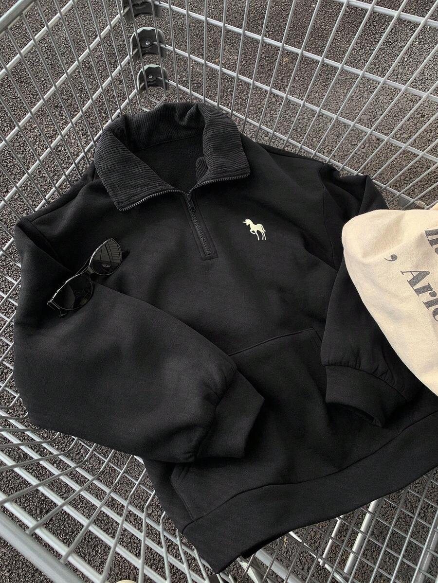 Sweat-shirt à capuche ample doublé thermique - Floorah