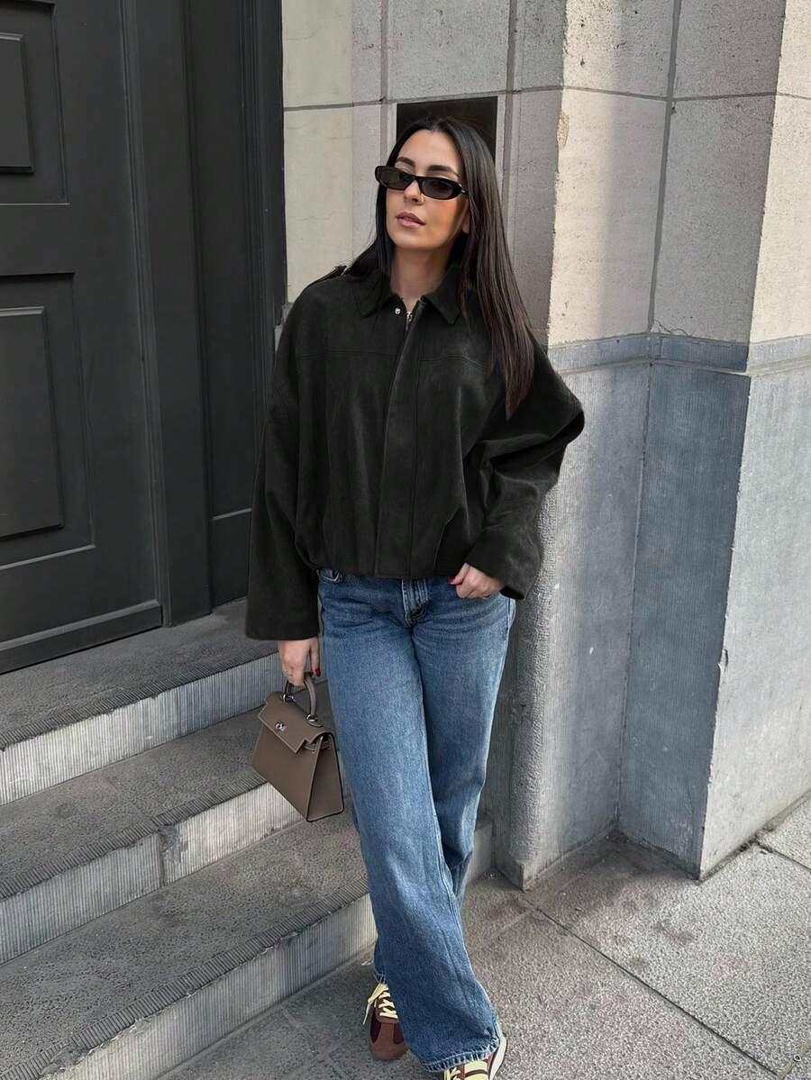 Veste décontractée ample à manches longues - Floorah