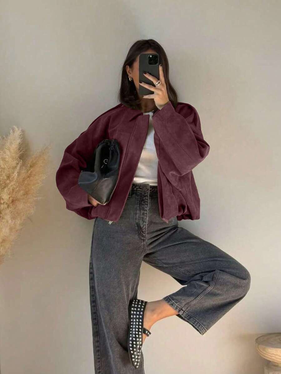 Veste décontractée ample à manches longues - Floorah