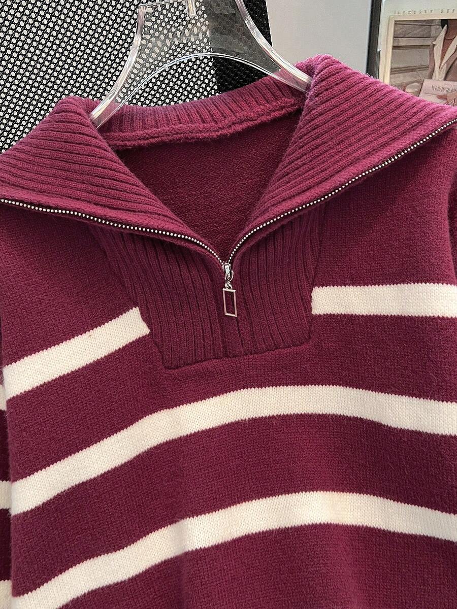 Nouveau pull à col rond rayé pour l'automne/hiver - Floorah