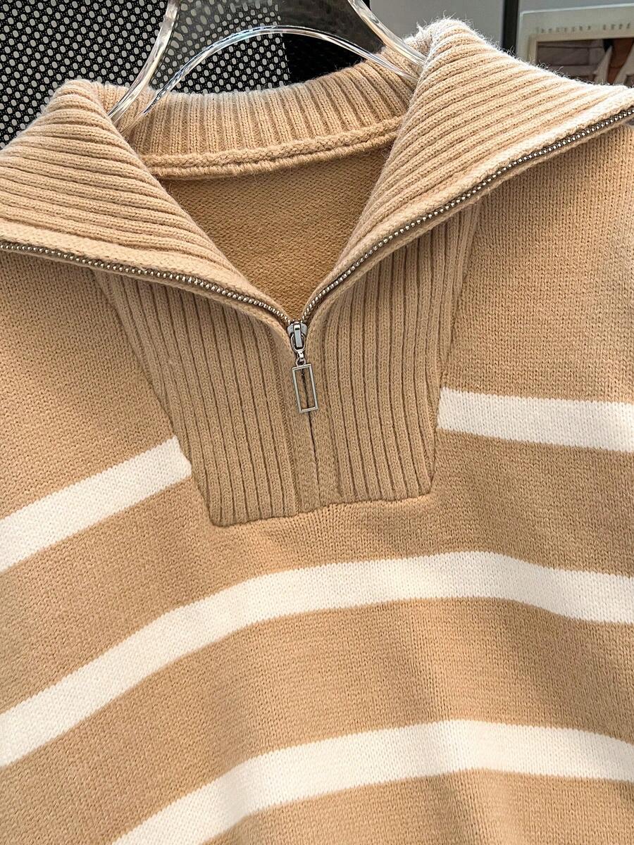 Nouveau pull à col rond rayé pour l'automne/hiver - Floorah