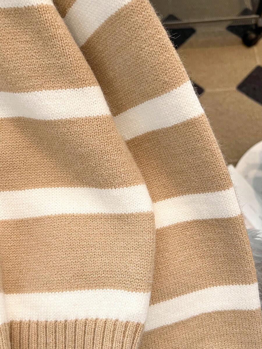 Nouveau pull à col rond rayé pour l'automne/hiver - Floorah