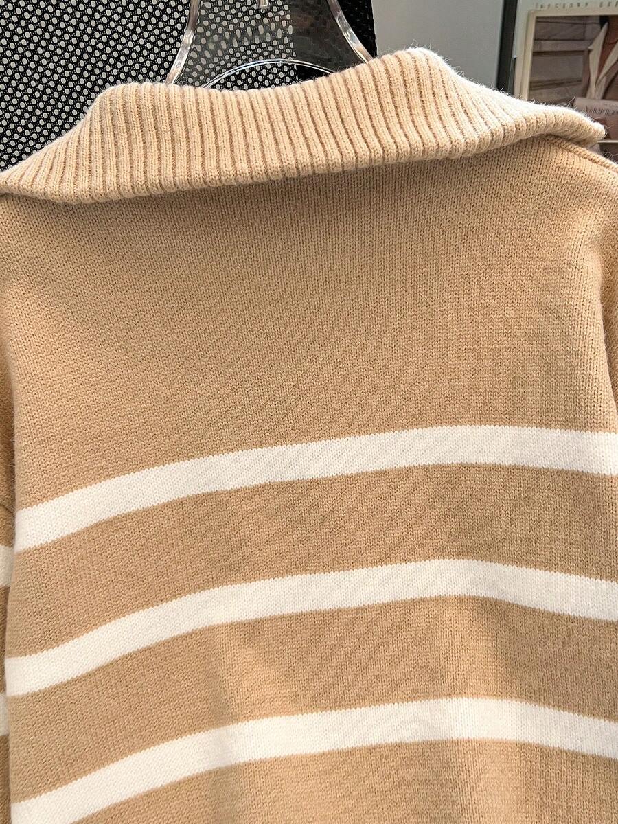 Nouveau pull à col rond rayé pour l'automne/hiver - Floorah