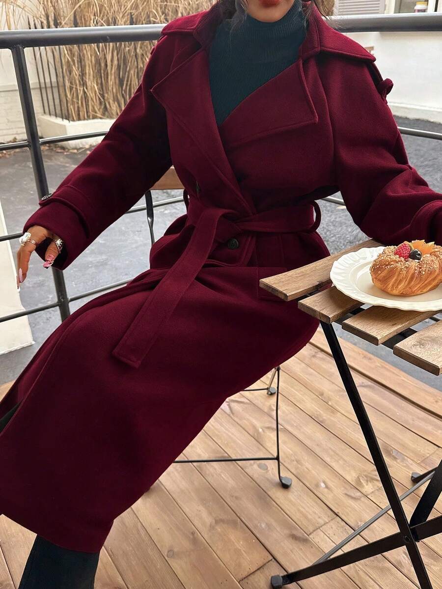 Seelio Nouveau manteau coupe-vent à double boutonnage classique - Floorah