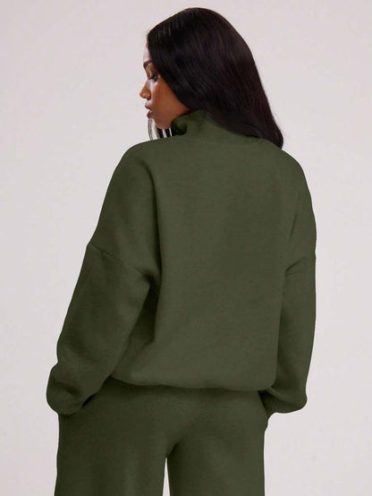 MUSERA Sweat-shirt oversize à demi-zip - Floorah