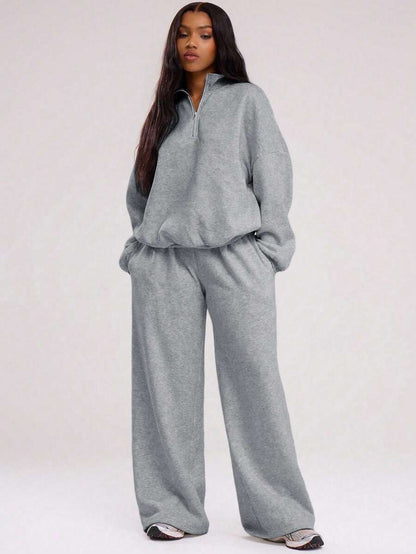 MUSERA Sweat-shirt oversize à demi-zip - Floorah