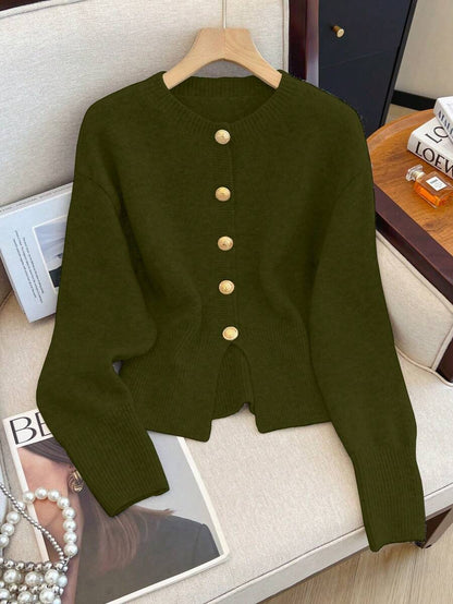 Cardigan minimaliste à boutonnage simple - Floorah