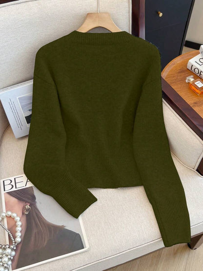 Cardigan minimaliste à boutonnage simple - Floorah