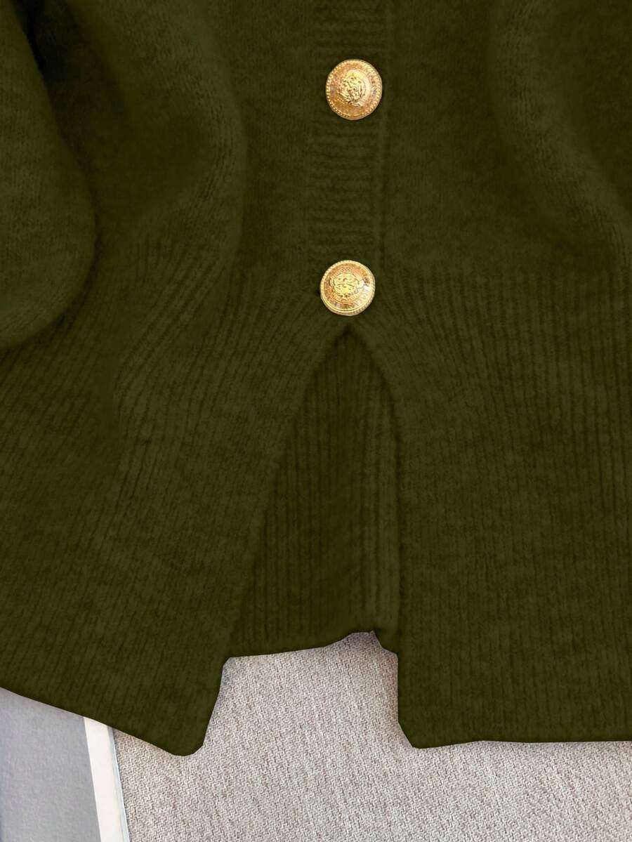 Cardigan minimaliste à boutonnage simple - Floorah