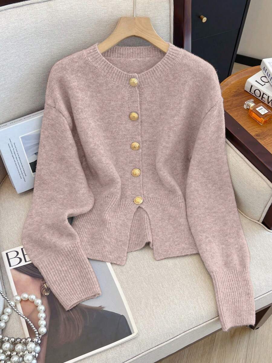 Cardigan minimaliste à boutonnage simple - Floorah