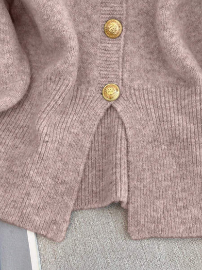 Cardigan minimaliste à boutonnage simple - Floorah