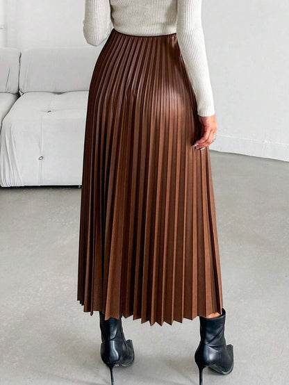 Jupe plissée de couleur unie - Floorah