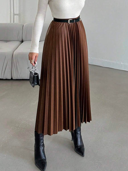 Jupe plissée de couleur unie - Floorah