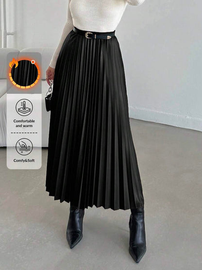 Jupe plissée de couleur unie - Floorah