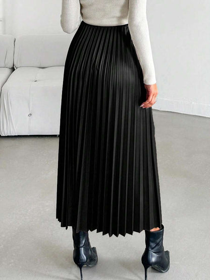 Jupe plissée de couleur unie - Floorah