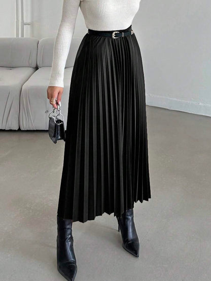 Jupe plissée de couleur unie - Floorah