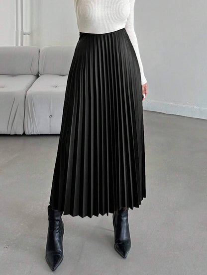 Jupe plissée de couleur unie - Floorah