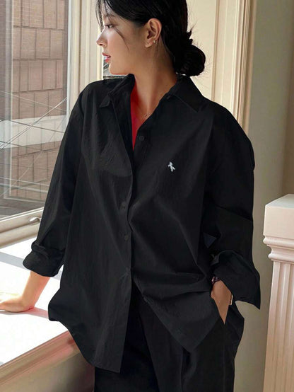 Chemise à manches longues décontractée - Floorah