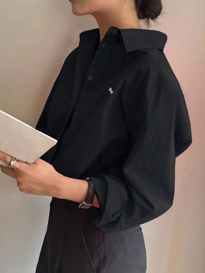 Chemise à manches longues décontractée - Floorah