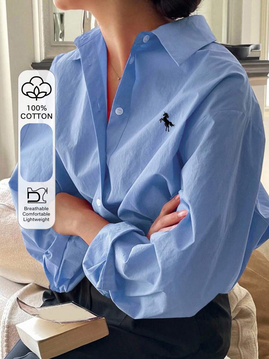 Chemise à manches longues décontractée - Floorah