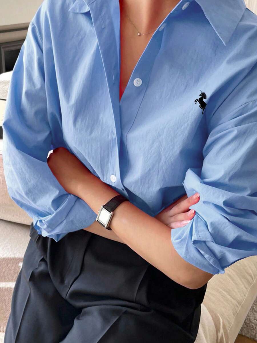 Chemise à manches longues décontractée - Floorah