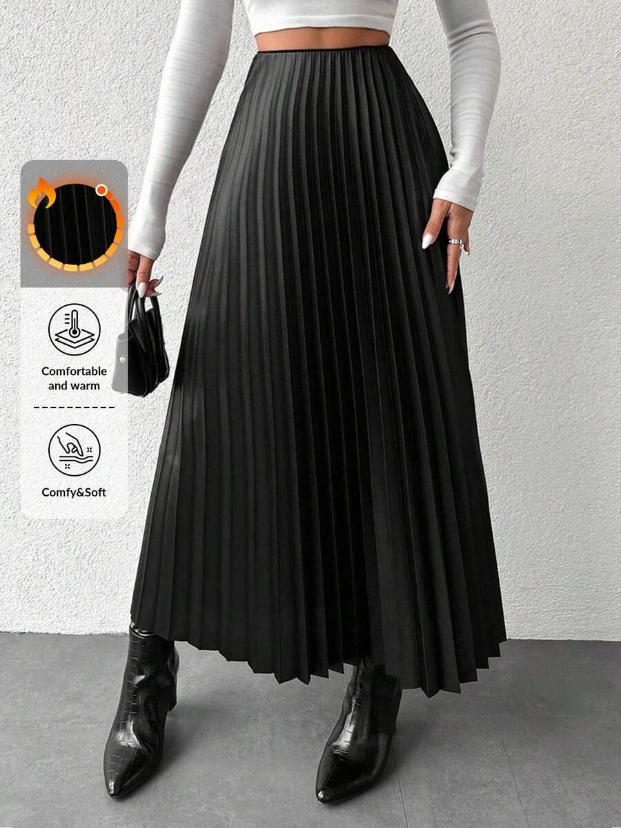 Jupe plissée de couleur unie - Floorah