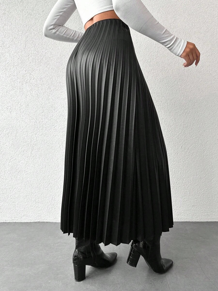 Jupe plissée de couleur unie - Floorah