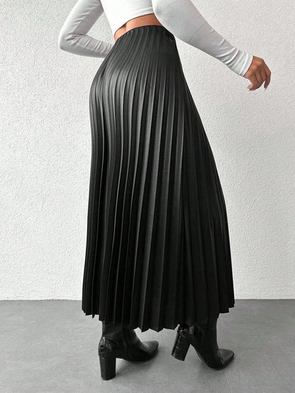 Jupe plissée de couleur unie - Floorah