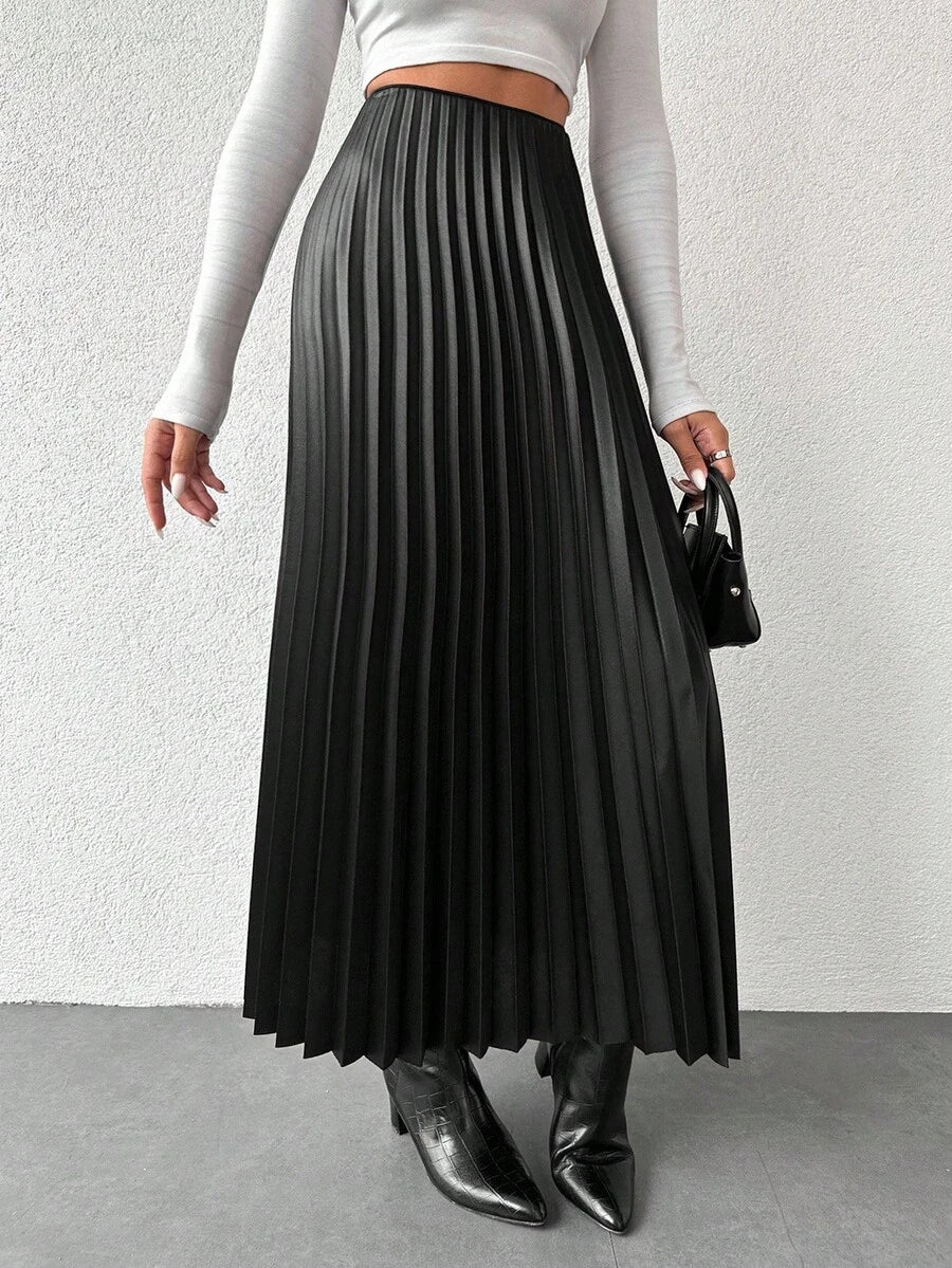 Jupe plissée de couleur unie - Floorah