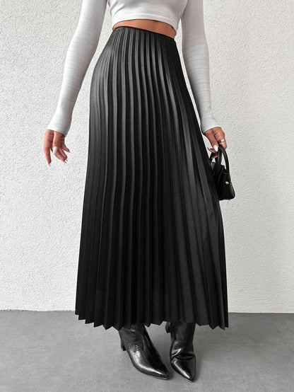 Jupe plissée de couleur unie - Floorah