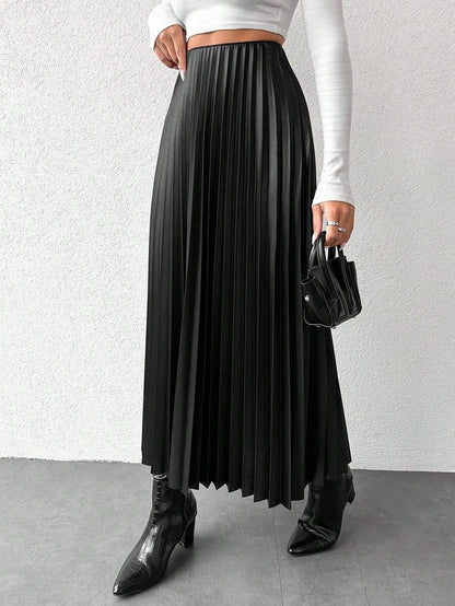 Jupe plissée de couleur unie - Floorah