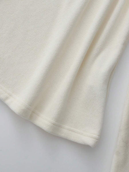 Pull à col rond épaissi et polyvalent, manches longues - Floorah