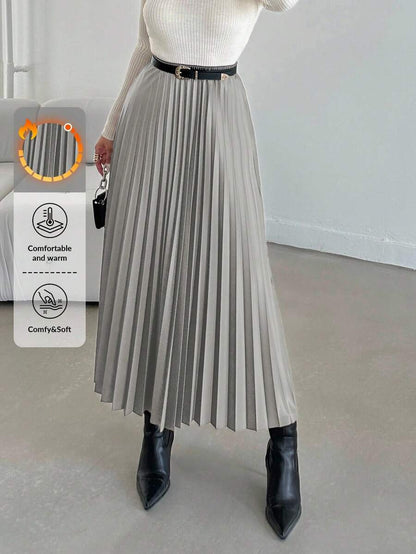 Jupe plissée de couleur unie - Floorah