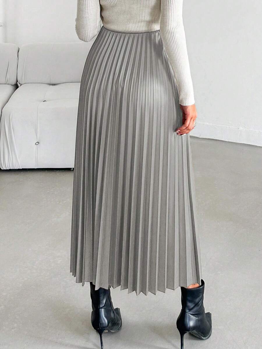 Jupe plissée de couleur unie - Floorah