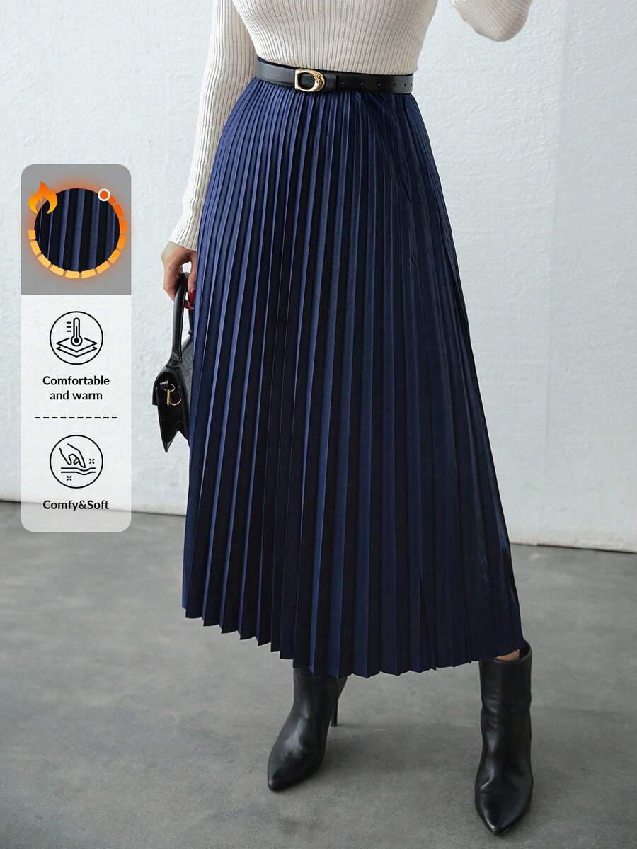 Jupe plissée de couleur unie - Floorah