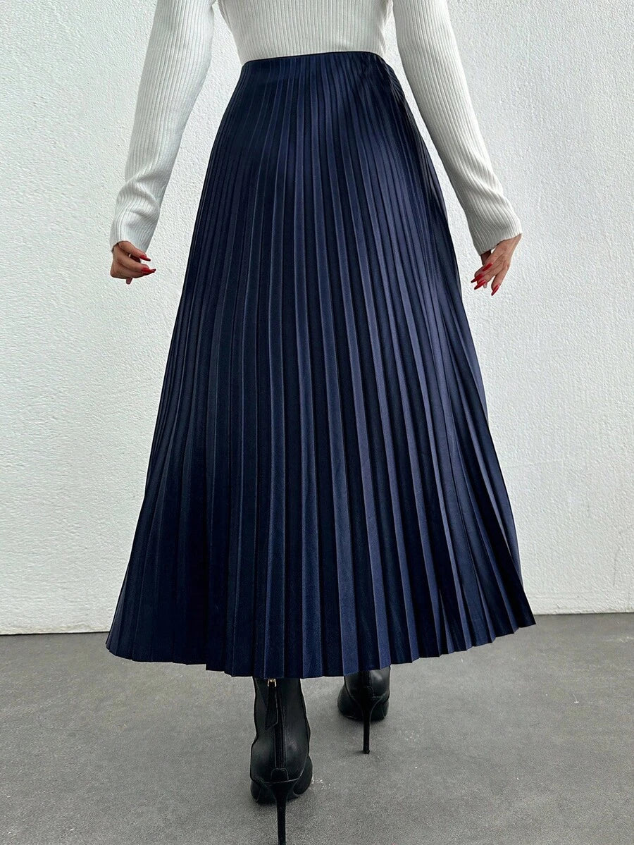 Jupe plissée de couleur unie - Floorah